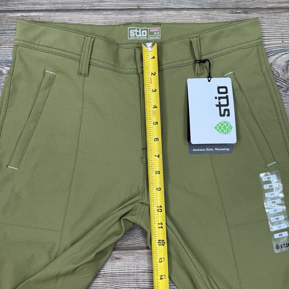 Stio Women's Coburn Slim Straight Outdoor Hiking Pants Mountain Thyme Size 8 New - Picture 8 of 12